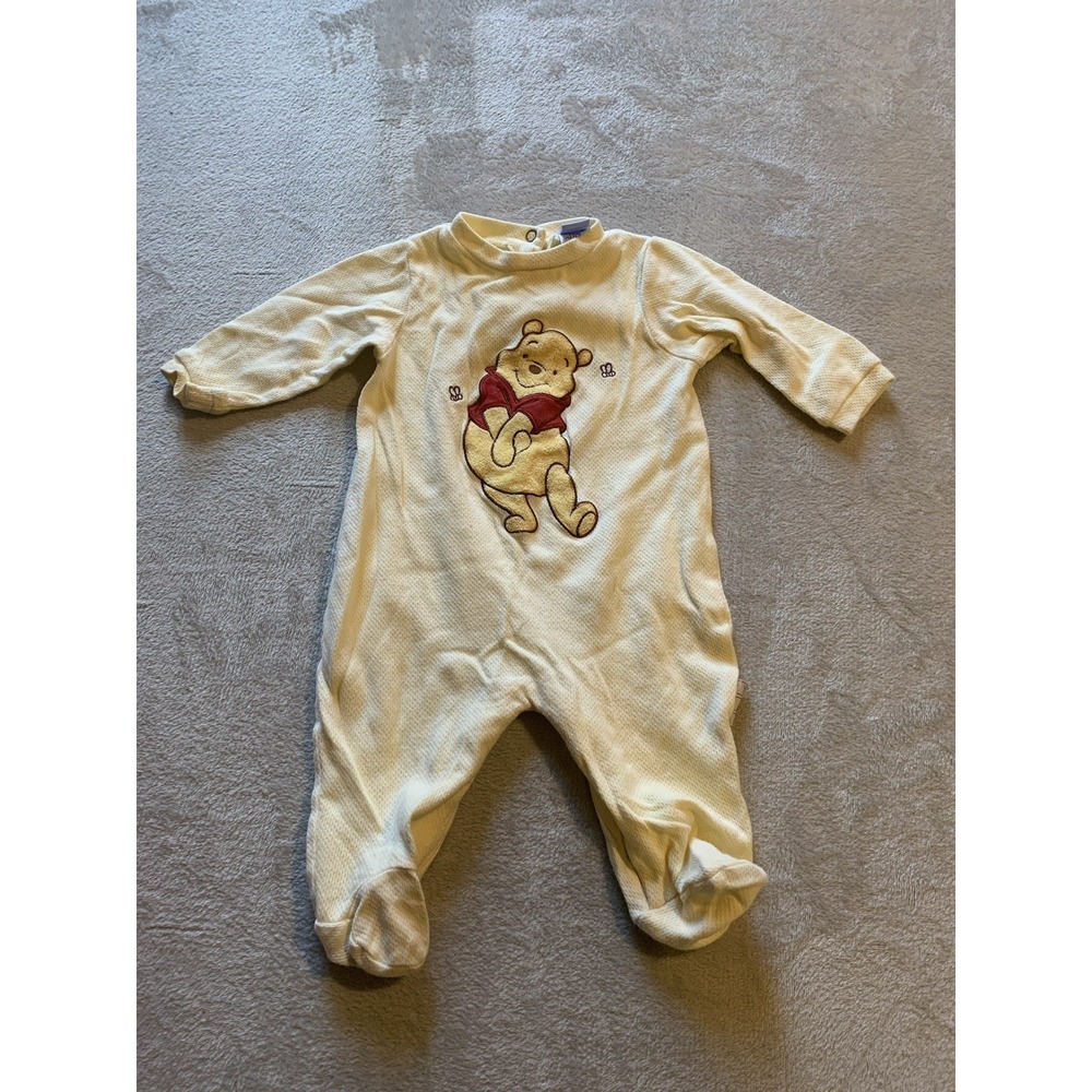 Disney Baby Yellow Unisex 6 Months Sleeper Winnie The Pooh Y2K